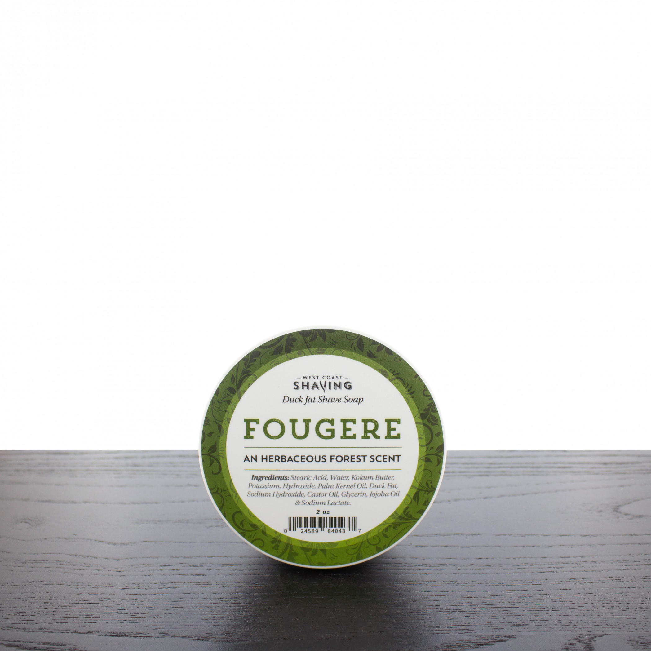 Product image 0 for WCS Duck Fat Shaving Soap, Fougere, 2 oz